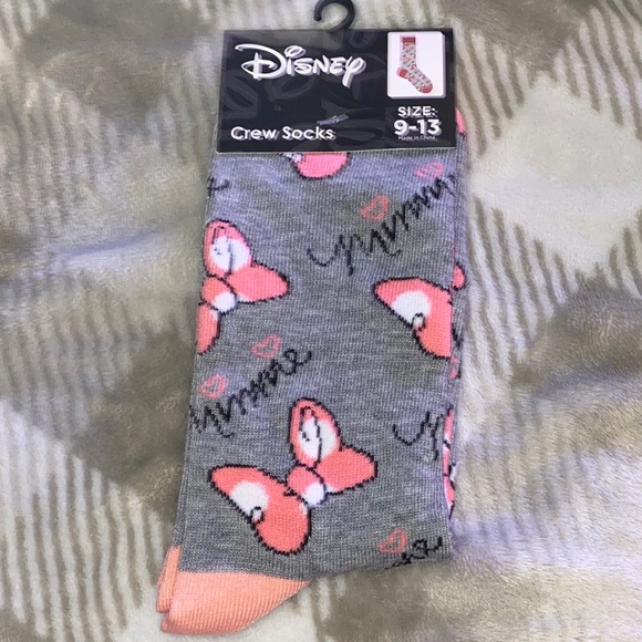 Disney Accessories - 3/$18 Disney Minnie Mouse socks